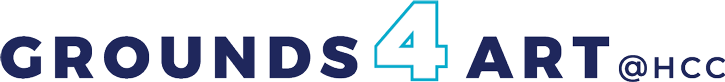 Logo with the text 'GROUNDS 4 ART @HCC'