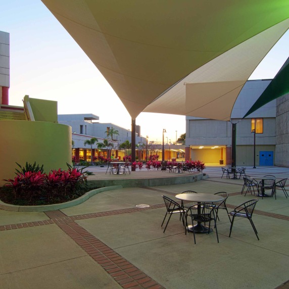 Dale Mabry Campus with dramatic awnings