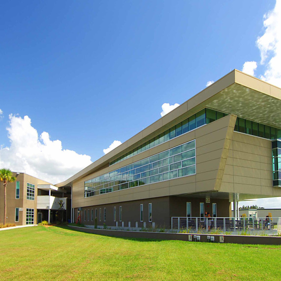 daytime view of the exterior of the SouthShore campus
