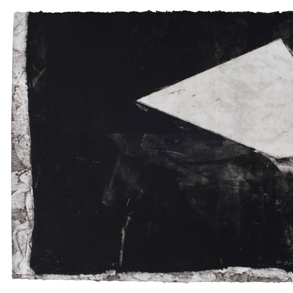Installation of Ashley Ortiz's "False Space, No Shadow" exhibition.