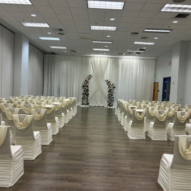 Room set up for wedding