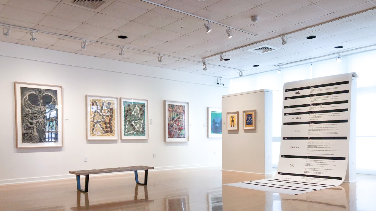 Installation view of Experimentation and Orthodoxy