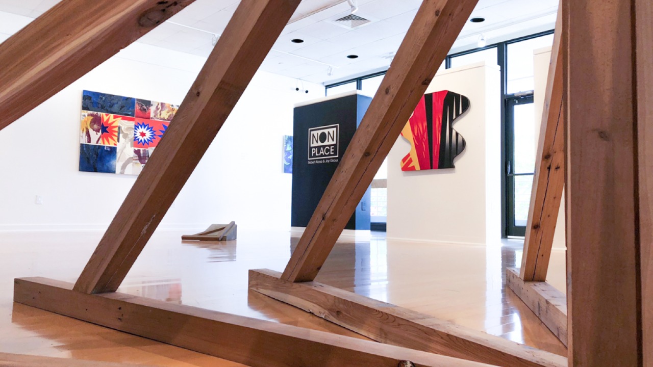 installation view NON PLACE exhibit