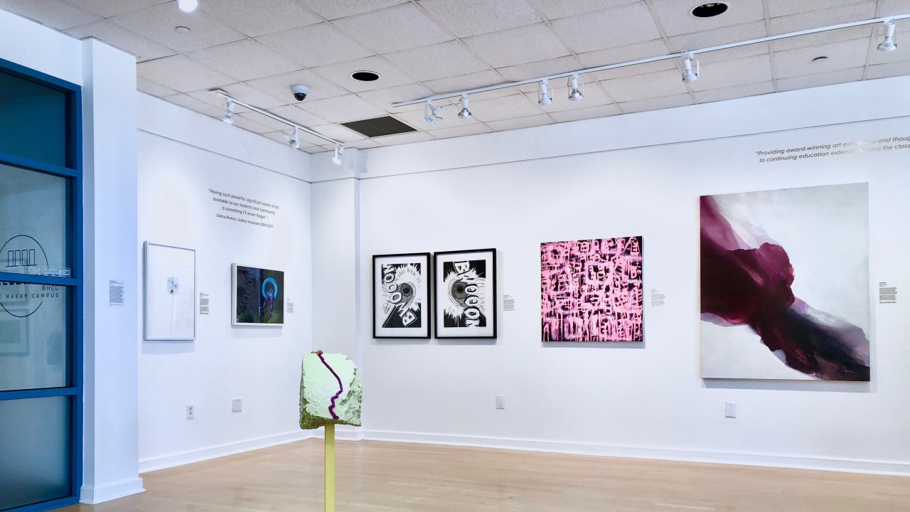 Installation of Foundations exhibition