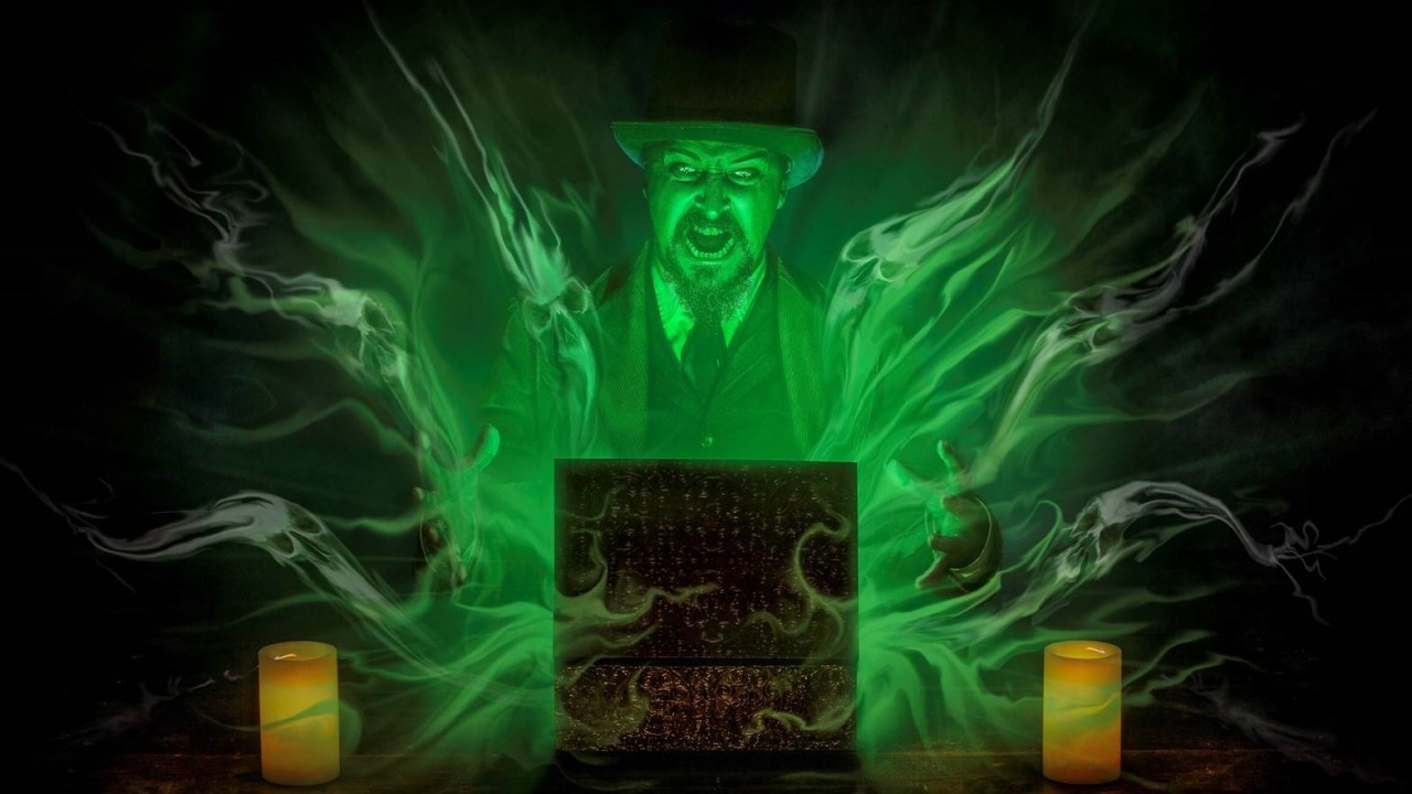 Digital art cover of Mark Rodriguez's "Conjuring" exhibition.