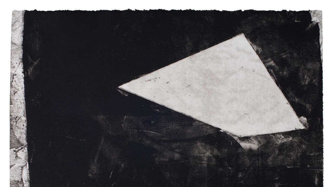 Installation of Ashley Ortiz's "False Space, No Shadow" exhibition.